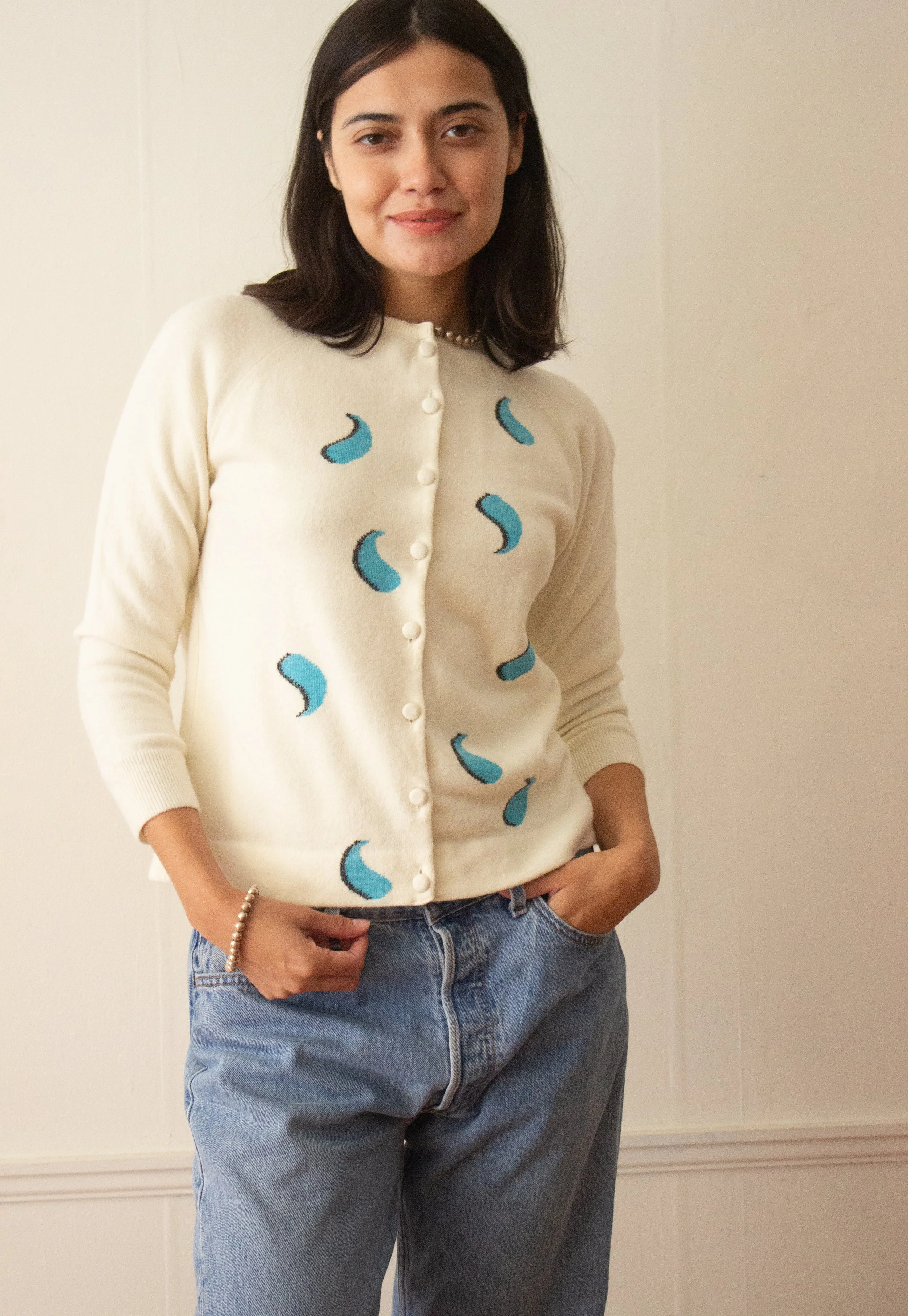 Paisley print cardigan sale